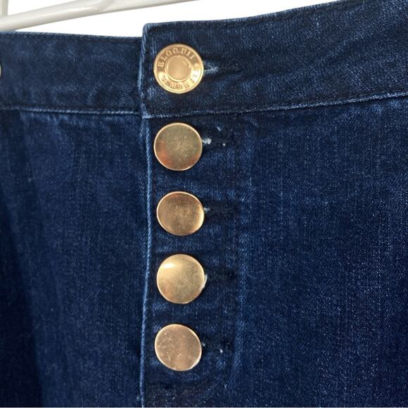 ELOQUII Elements High Rise Button Fly Denim‎ Skirt 14 - Picture 3 of 7